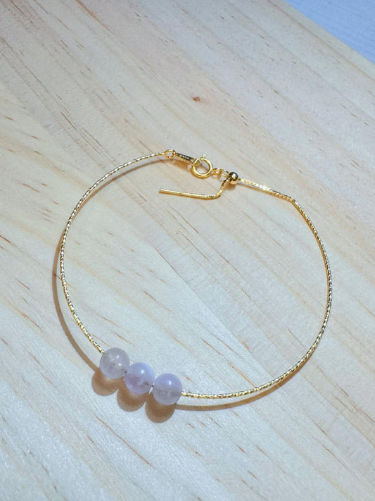 Peaceful amethyst (beads) bracelet